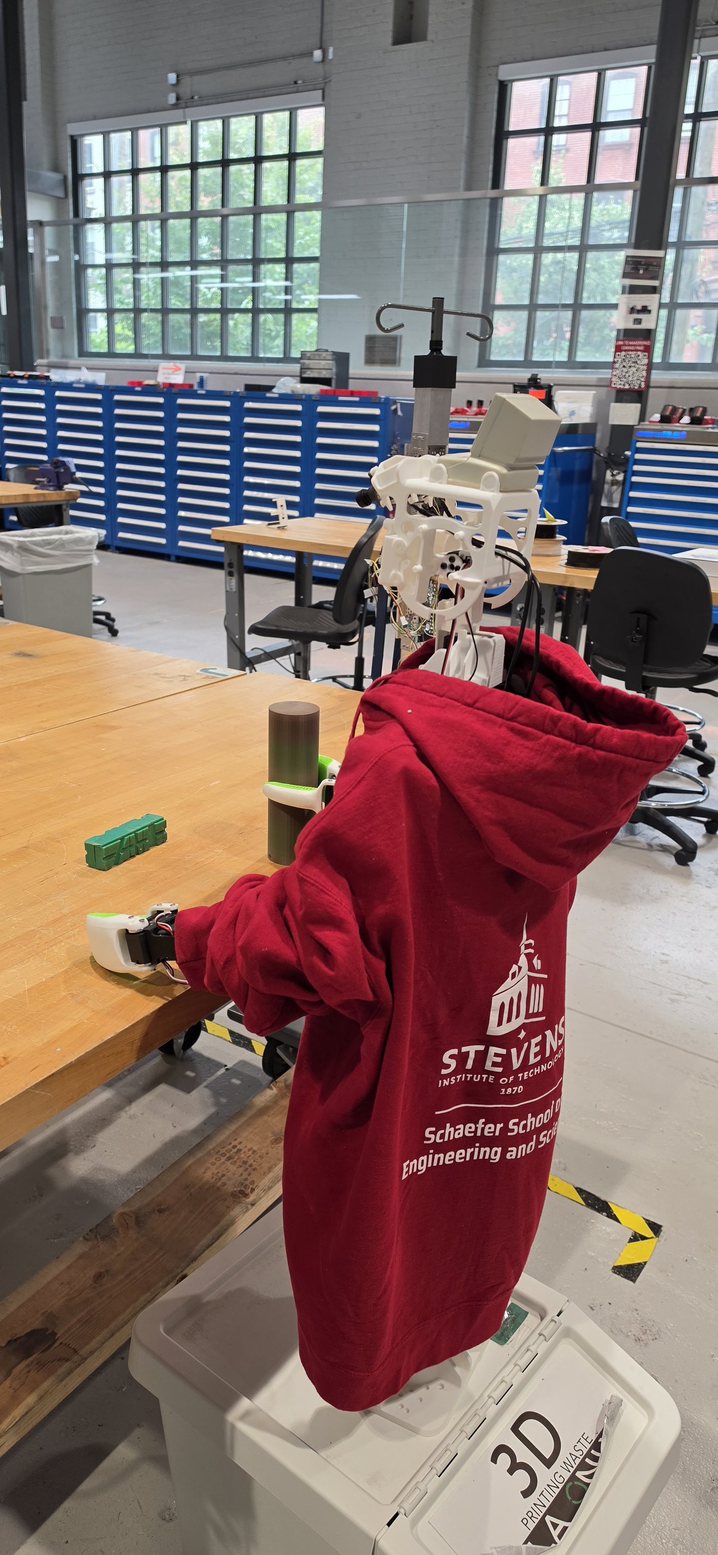 KOKO research prototype in a university robotics lab.